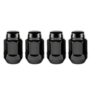 McGard Hex Lug Nut (Cone Seat Bulge Style) M14X1.5 / 22mm Hex / 1.635in. Length (4 - Pack) - Black Wheel and Tire Accessories offroad accessory | Iron Ridge Offroad