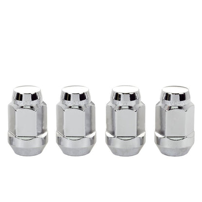 McGard Hex Lug Nut (Cone Seat Bulge Style) M14X1.5 / 22mm Hex / 1.635in. Length (4 - Pack) - Chrome Wheel and Tire Accessories offroad accessory | Iron Ridge Offroad