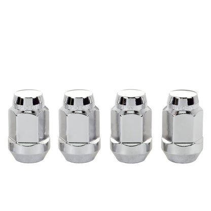 McGard Hex Lug Nut (Cone Seat Bulge Style) M14X1.5 / 22mm Hex / 1.635in. Length (4 - Pack) - Chrome Wheel and Tire Accessories offroad accessory | Iron Ridge Offroad