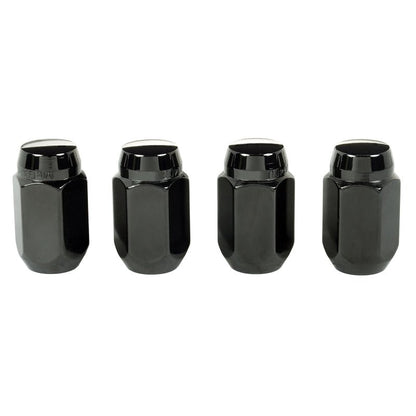 McGard Hex Lug Nut (Cone Seat) M12X1.5 / 13/16 Hex / 1.5in. Length (4 - pack) - Black Wheel and Tire Accessories offroad accessory | Iron Ridge Offroad