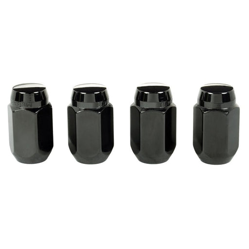 McGard Hex Lug Nut (Cone Seat) M12X1.5 / 13/16 Hex / 1.5in. Length (4 - pack) - Black Wheel and Tire Accessories offroad accessory | Iron Ridge Offroad