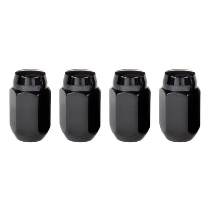 McGard Hex Lug Nut (Cone Seat) M14X1.5 / 22mm Hex / 1.635in. Length (4 - Pack) - Black Wheel and Tire Accessories offroad accessory | Iron Ridge Offroad