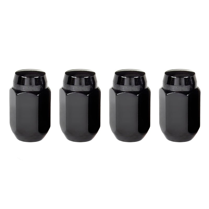 McGard Hex Lug Nut (Cone Seat) M14X1.5 / 22mm Hex / 1.635in. Length (4 - Pack) - Black Wheel and Tire Accessories offroad accessory | Iron Ridge Offroad