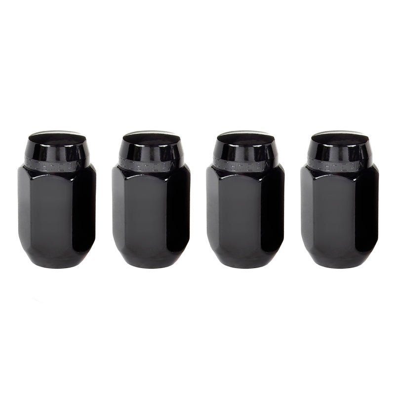 McGard Hex Lug Nut (Cone Seat) M14X1.5 / 22mm Hex / 1.635in. Length (4 - Pack) - Black Wheel and Tire Accessories offroad accessory | Iron Ridge Offroad