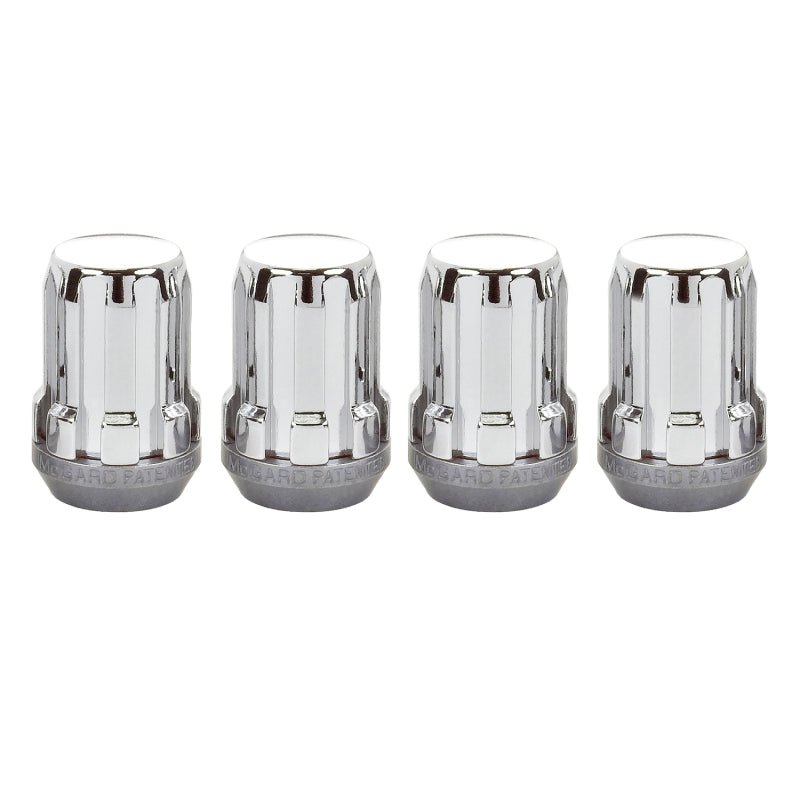 McGard SplineDrive Lug Nut (Cone Seat) M12X1.5 / 1.24in. Length (4 - Pack) - Chrome (Req. Tool) Wheel and Tire Accessories offroad accessory | Iron Ridge Offroad