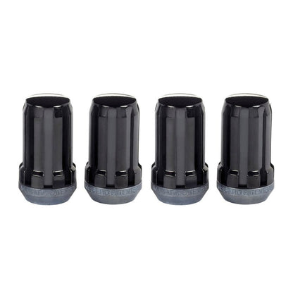 McGard SplineDrive Lug Nut (Cone Seat) M14X1.5 / 1.648in. Length (4 - Pack) - Black (Req. Tool) Wheel and Tire Accessories offroad accessory | Iron Ridge Offroad