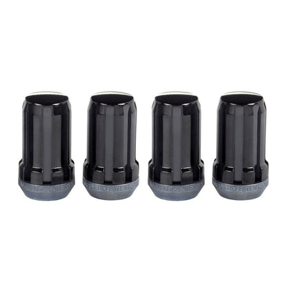 McGard SplineDrive Lug Nut (Cone Seat) M14X1.5 / 1.648in. Length (4 - Pack) - Black (Req. Tool) Wheel and Tire Accessories offroad accessory | Iron Ridge Offroad