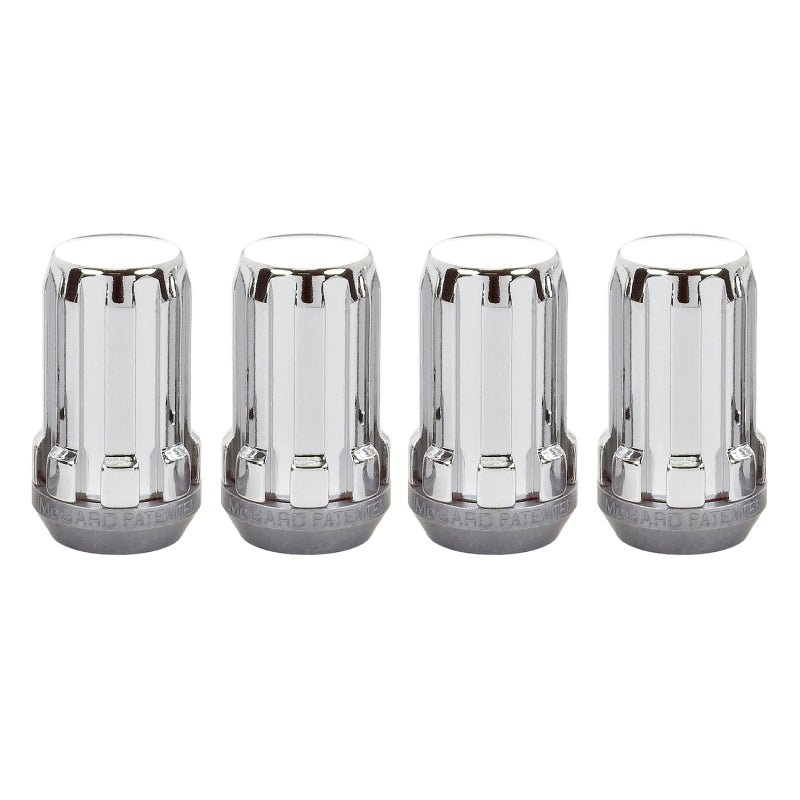 McGard SplineDrive Lug Nut (Cone Seat) M14X1.5 / 1.648in. Length (4 - Pack) - Chrome (Req. Tool) Wheel and Tire Accessories offroad accessory | Iron Ridge Offroad