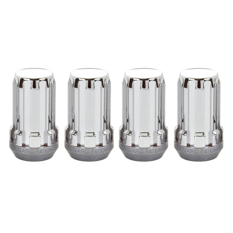 McGard SplineDrive Lug Nut (Cone Seat) M14X1.5 / 1.648in. Length (4 - Pack) - Chrome (Req. Tool) Wheel and Tire Accessories offroad accessory | Iron Ridge Offroad