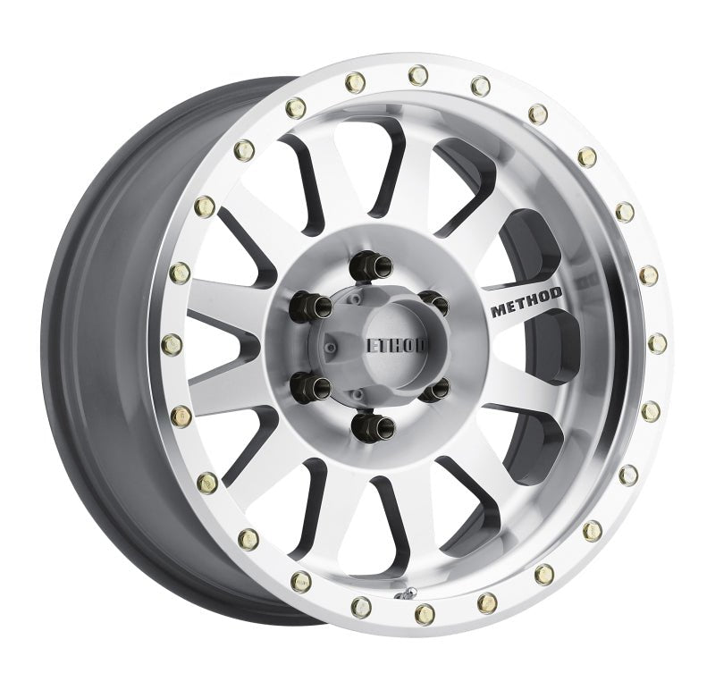 Method MR304 Double Standard Machined 17x8.5 ET0 Offset 6x135 Bolt Pattern Wheels offroad accessory | Iron Ridge Offroad
