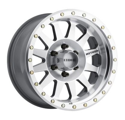 Method MR304 Double Standard Machined 17x8.5 ET0 Offset 6x135 Bolt Pattern Wheels offroad accessory | Iron Ridge Offroad