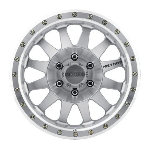 Method MR304 Double Standard Machined 17x8.5 ET0 Offset 6x135 Bolt Pattern Wheels offroad accessory | Iron Ridge Offroad