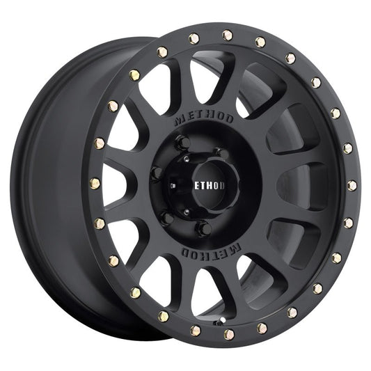 Method MR305 NV Matte Black 20x9 ET+18 Offset 6x135 Bolt Pattern Wheels offroad accessory | Iron Ridge Offroad
