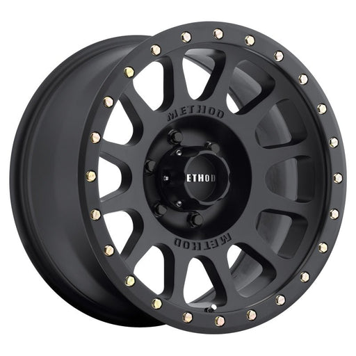 Method MR305 NV Matte Black 20x9 ET+18 Offset 6x135 Bolt Pattern Wheels offroad accessory | Iron Ridge Offroad