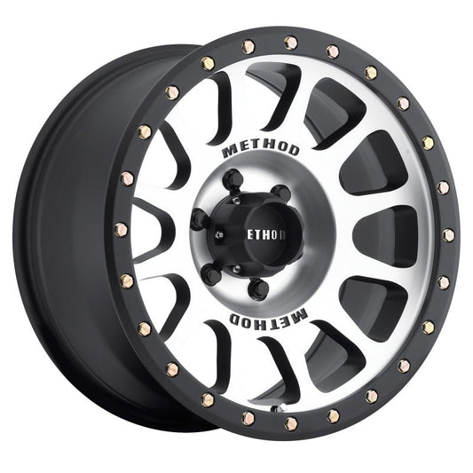 Method Wheels MR305 NV Matte Black Machined 17x8.5 ET0 Offset 6x135 Bolt Pattern Wheels offroad accessory | Iron Ridge Offroad