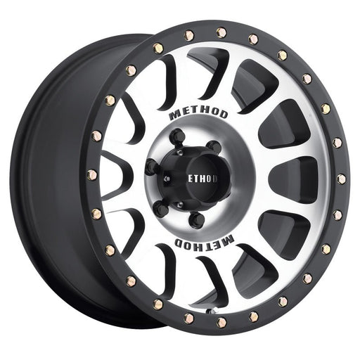 Method Wheels MR305 NV Matte Black Machined 17x8.5 ET0 Offset 6x135 Bolt Pattern Wheels offroad accessory | Iron Ridge Offroad