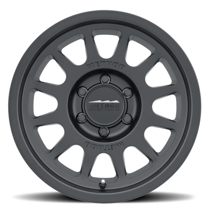 Method Wheels MR703 Matte Black 17x8.5 Inch ET+25 Offset 6x135 Bolt Pattern Wheels offroad accessory | Iron Ridge Offroad