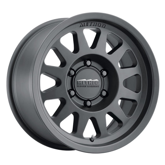 Method Wheels MR704 Matte Black 17x8.5 ET0 Offset 6x135 Bolt Pattern Wheels offroad accessory | Iron Ridge Offroad