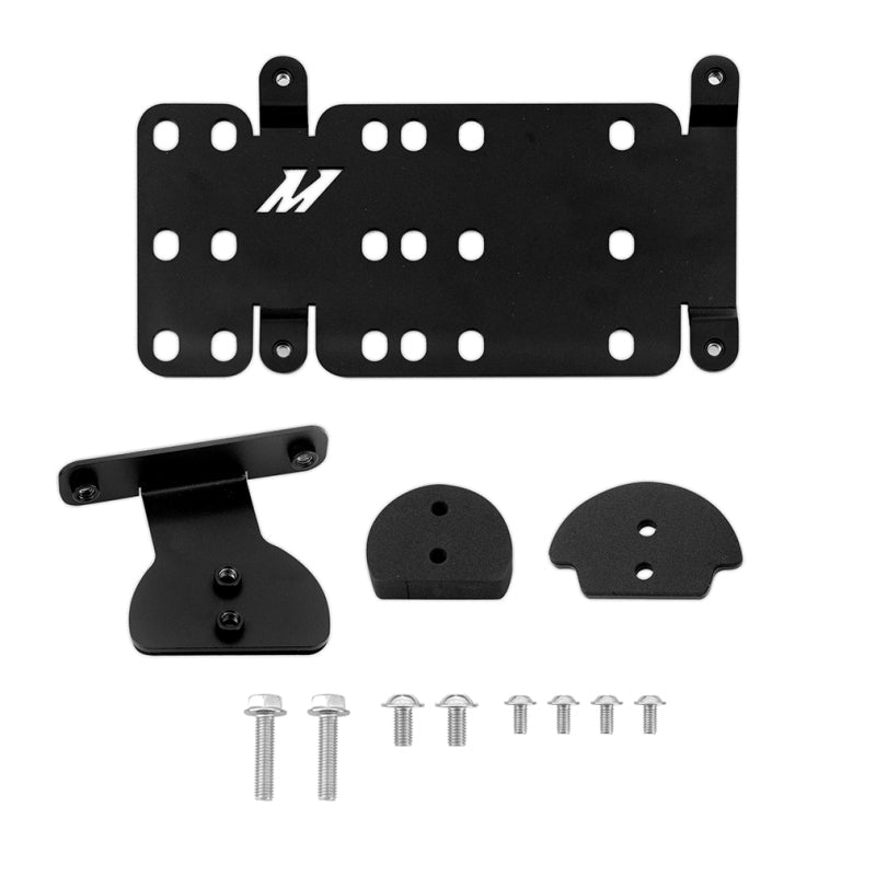 Mishimoto 2022+ Chevy Silverado Tow Hook License Plate Relocation Bracket | Chevrolet Silverado EV, GMC Sierra 3500 HD, Suburban, Yukon XL (MMLP-T1-22) Exterior Styling offroad accessory | Iron Ridge Offroad