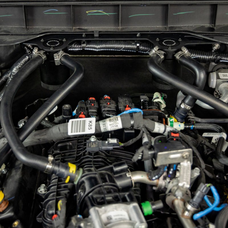 Mishimoto Baffled Oil Catch Can System - 2023+ Ford Bronco 2.7L Engine Components offroad accessory | Iron Ridge Offroad
