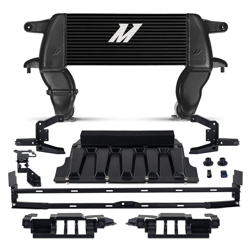 Mishimoto Black High Mount Intercooler Kit - 2021+ Ford Bronco 2.3L / 2.7L Forced Induction offroad accessory | Iron Ridge Offroad