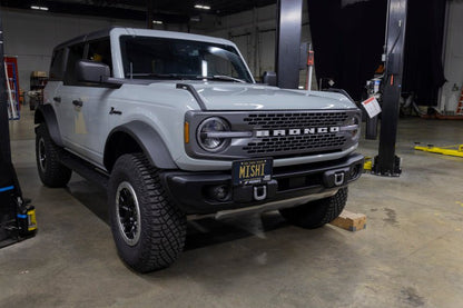 Mishimoto Front Bumper License Plate Relocation - 2021+ Ford Bronco Exterior Styling offroad accessory | Iron Ridge Offroad