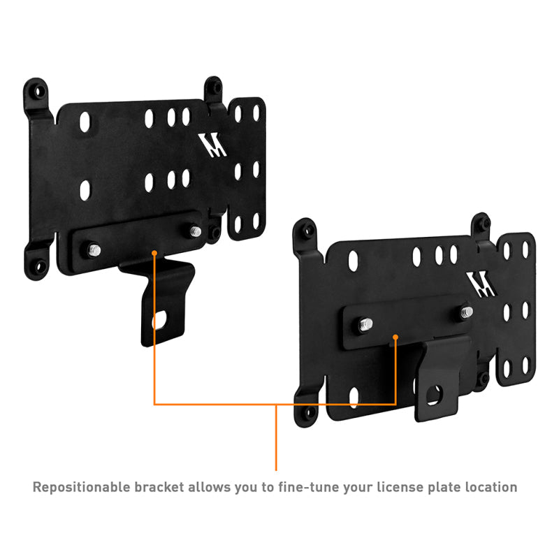 Mishimoto Front Bumper License Plate Relocation - 2021+ Ford Bronco Exterior Styling offroad accessory | Iron Ridge Offroad