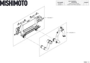 Mishimoto High - Mount Intercooler Kit Black Core / Black Pipes - 2021+ Ford Bronco 2.3L Forced Induction offroad accessory | Iron Ridge Offroad