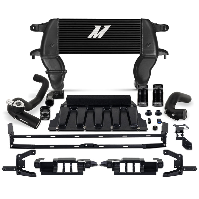 Mishimoto High - Mount Intercooler Kit Black Core / Black Pipes - 2021+ Ford Bronco 2.3L Forced Induction offroad accessory | Iron Ridge Offroad