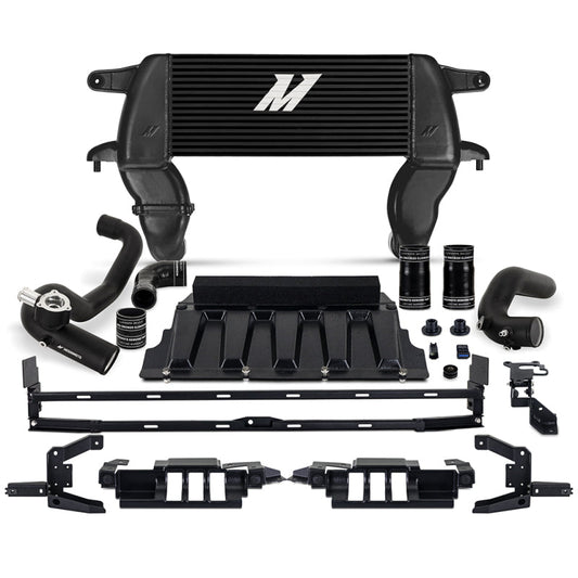 Mishimoto High - Mount Intercooler Kit Black Core / Black Pipes - 2021+ Ford Bronco 2.3L Forced Induction offroad accessory | Iron Ridge Offroad
