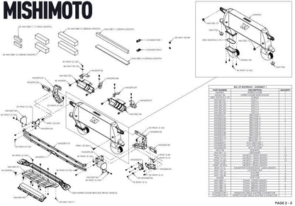 Mishimoto High - Mount Intercooler Kit Black Core / Black Pipes - 2021+ Ford Bronco 2.3L Forced Induction offroad accessory | Iron Ridge Offroad
