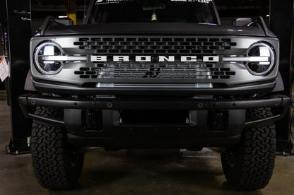 Mishimoto High - Mount Intercooler Kit Black Core / Polished Pipes - 2021+ Ford Bronco 2.3L Forced Induction offroad accessory | Iron Ridge Offroad