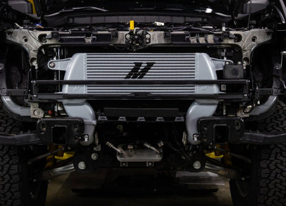 Mishimoto High - Mount Intercooler Kit Black Core / Polished Pipes - 2021+ Ford Bronco 2.3L Forced Induction offroad accessory | Iron Ridge Offroad