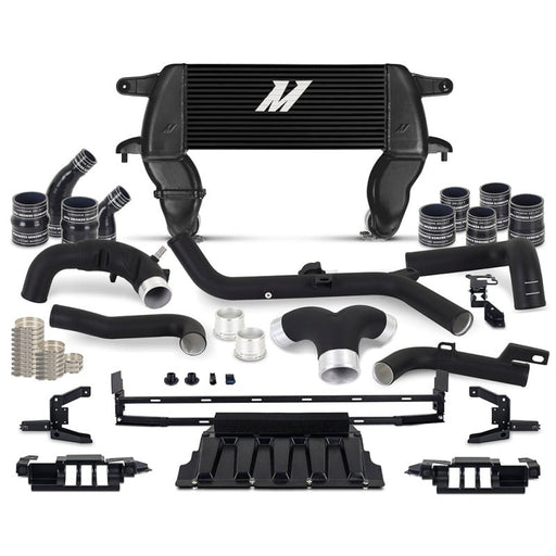 Mishimoto High Mount Intercooler Kit Black Pipes / Black Core - 2021+ Ford Bronco 2.7L Forced Induction offroad accessory | Iron Ridge Offroad