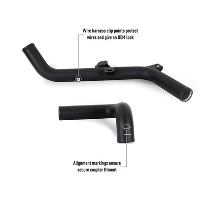 Mishimoto High Mount Intercooler Kit Black Pipes / Black Core - 2021+ Ford Bronco 2.7L Forced Induction offroad accessory | Iron Ridge Offroad