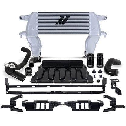 Mishimoto High - Mount Intercooler Kit Silver Core / Black Pipes - 2021+ Ford Bronco 2.3L Forced Induction offroad accessory | Iron Ridge Offroad