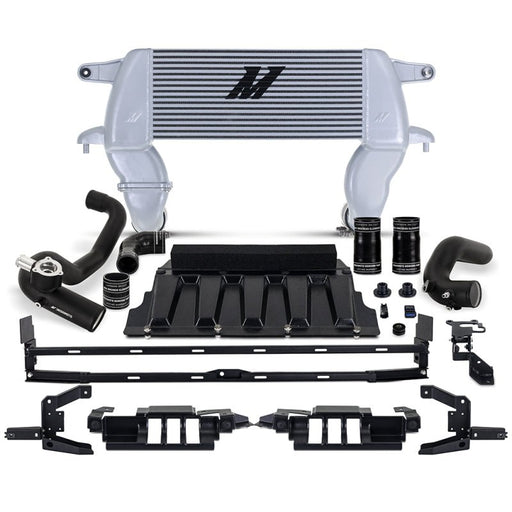 Mishimoto High - Mount Intercooler Kit Silver Core / Black Pipes - 2021+ Ford Bronco 2.3L Forced Induction offroad accessory | Iron Ridge Offroad