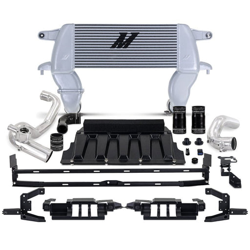 Mishimoto High Mount Intercooler Kit Sliver Core / Polished Pipes - 2021+ Ford Bronco 2.3L Forced Induction offroad accessory | Iron Ridge Offroad