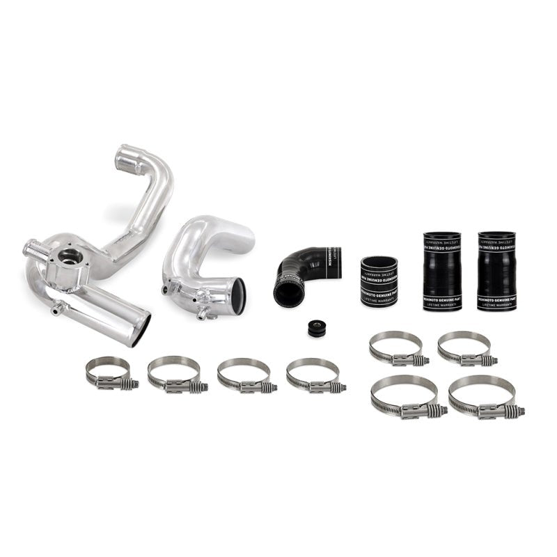 Mishimoto High - Mount Intercooler Pipe Upgrade Kit Polished - 2021+ Ford Bronco 2.3L Forced Induction offroad accessory | Iron Ridge Offroad