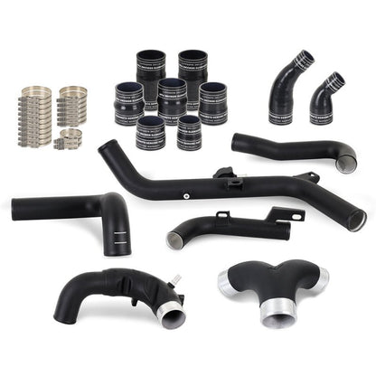 Mishimoto High - Mount Intercooler Pipe Upgrade Kit Wrinkle Black - 2021+ Ford Bronco 2.7L Forced Induction offroad accessory | Iron Ridge Offroad