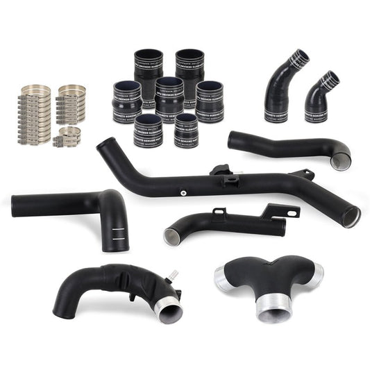 Mishimoto High - Mount Intercooler Pipe Upgrade Kit Wrinkle Black - 2021+ Ford Bronco 2.7L Forced Induction offroad accessory | Iron Ridge Offroad
