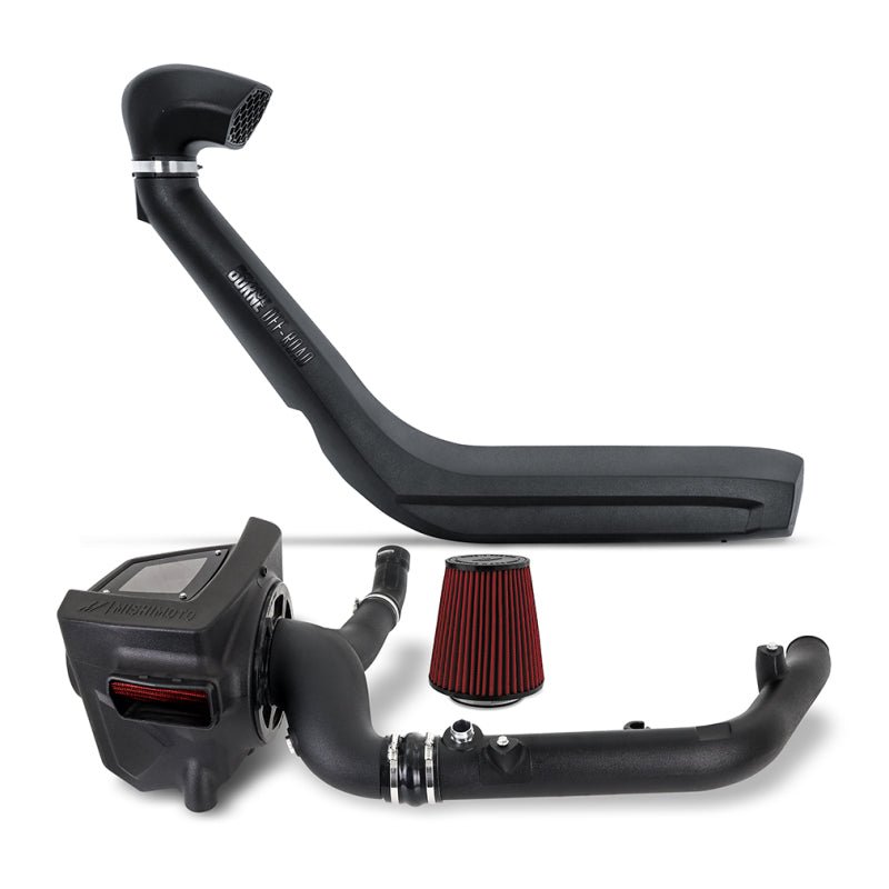Mishimoto Intake/Snorkel Bundle Oiled Filter - 2021+ Ford Bronco 2.7L Air Intake Systems offroad accessory | Iron Ridge Offroad