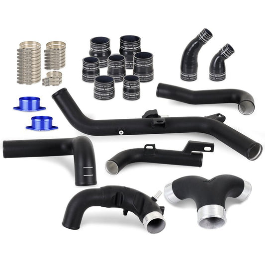 Mishimoto Intercooler Pipe Upgrade Kit Wrinkle Black - 2021+ Ford Bronco 2.7L Forced Induction offroad accessory | Iron Ridge Offroad