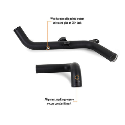 Mishimoto Intercooler Pipe Upgrade Kit Wrinkle Black - 2021+ Ford Bronco 2.7L Forced Induction offroad accessory | Iron Ridge Offroad