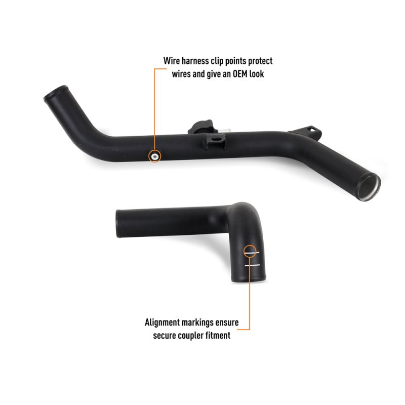 Mishimoto Performance Intercooler Pipe Kit Micro Wrinkle Black - 2021+ Ford Bronco 2.7L Forced Induction offroad accessory | Iron Ridge Offroad