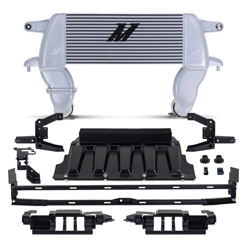 Mishimoto Silver High Mount Intercooler Kit - 2021+ Ford Bronco 2.3L / 2.7L Forced Induction offroad accessory | Iron Ridge Offroad