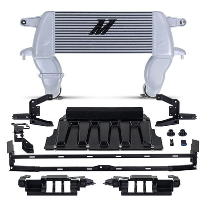 Mishimoto Silver High Mount Intercooler Kit - 2021+ Ford Bronco 2.3L / 2.7L Forced Induction offroad accessory | Iron Ridge Offroad