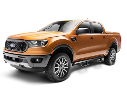 N - Fab EPYX 2019 Ford Ranger Crew Cab - Cab Length - Tex. Black Nerf Bars & Running Boards offroad accessory | Iron Ridge Offroad