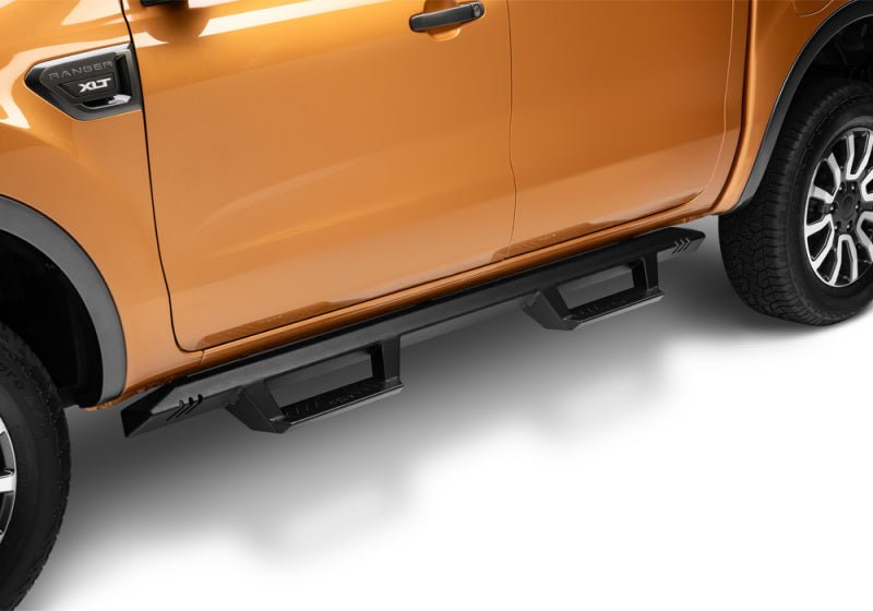 N - Fab EPYX 2019 Ford Ranger Crew Cab - Cab Length - Tex. Black Nerf Bars & Running Boards offroad accessory | Iron Ridge Offroad