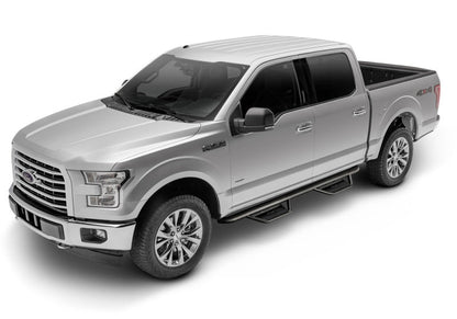 N - Fab Podium Cab Length Nerf Side Step Bars - 2019+ Ford Ranger SuperCrew Nerf Bars & Running Boards offroad accessory | Iron Ridge Offroad